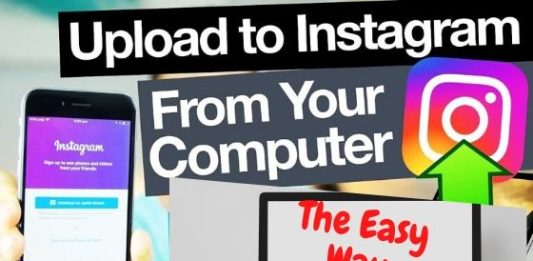 How to easily Upload Photo on Instagram from Computer
